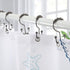 Shower Curtain Hooks, Goowin Shower Curtain Rings, Stainless Steel Shower Curtain Hooks Rust Proof Free Sliding Double Shower Hooks for Curtain, S...