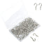 100 Pcs Small Screw Hooks, 1/2 Inch Screw-in Hooks Copper Plated Metal Cup Hooks, Mini Metal Screw Wood Ceiling Wall Hooks for Jewelries Crafts Ke...
