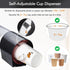 LBTING Cup Dispenser, Water Cooler Pull Type Cup Holder Fits 7oz - 12oz Cone or Flat Bottom Cups, Paste or Screw Plate Wall Mount, 16.9" Tube Leng...