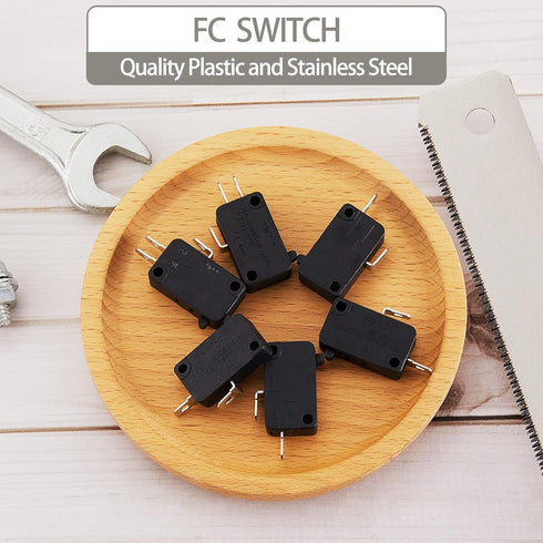 Weewooday 6 Pcs Microwave Oven Door Switch Replacement Part W10269458 W10727360 W10269460 Szm-v16-fc-61 Szm-v16-fc-62 Szm-v16-fc-63, Compatible wi...