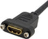 StarTech.com 3ft HDMI Female to Male Adapter, 4K High Speed Panel Mount HDMI Cable, 4K 30Hz UHD HDMI, 10.2 Gbps Bandwdith, 4K HDMI Female to HDMI ...