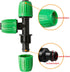 Drip Irrigation Fittings for 1/2 inch Tubing (0.60"-0.63" OD), 12 Pieces Barbed Tee Drip Parts Locked Tee Connectors, 3 Way Drip Line Nuts Connect...