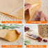 100 PCS Stand Up Pouches, 4 x 6 inch Kraft Paper Food Bags with Clear Window, Reusable Ziplock Food Storage Bags Resealable Pouches for Foods, Cof...