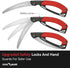 FLORA GUARD 10 Inch Hand Pruning Saw, Heavy Duty Folding Hand Saw with Triple-Cut Razor Teeth SK5 Curved Blade, Non-Slip Handles and Safety Lock, ...