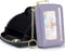 imeetu RFID Credit Card Wallet, Genuine Leather Zipper Card Case Holder with Removable Keychain(Light purple)...