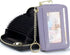 imeetu RFID Credit Card Wallet, Genuine Leather Zipper Card Case Holder with Removable Keychain(Light purple)...