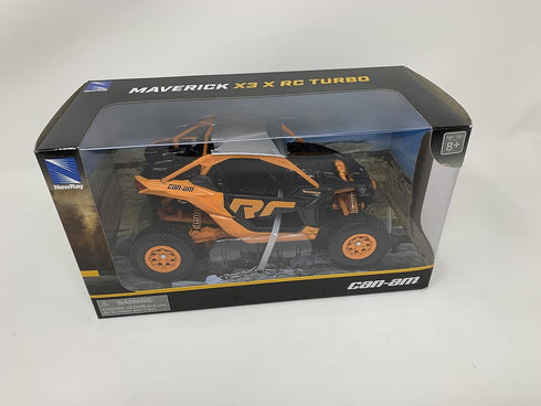 New Ray Can-Am Maverick X3 XRC Turbo ATV Orange and Black 1/18 Diecast Model...