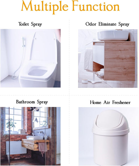 Clean-n-Fresh Toilet Spray 6.8 Fl.Oz, Vanilla Scent, Natural Plant Essential Oil Air Freshener & Odor Eliminator...