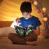WERNNSAI Kids Diary Set for Boys Game Journal Kit - Kids Luminous Journal with Lock and Keys, Boys Game Diary, Video Game A5 Lined Writing Noteboo...