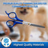 PET MAGASIN Pet Thinning Shears - Professional Thinning Scissors with Toothed Blade - Blue...