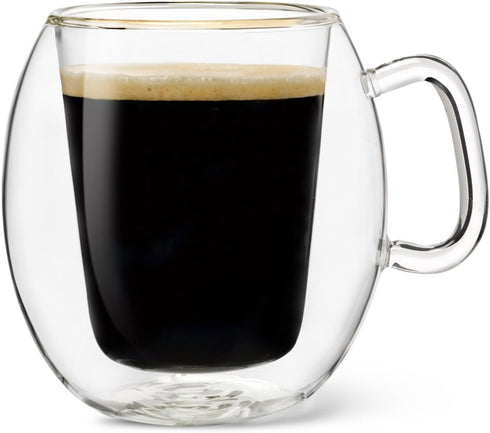 Luigi Bormioli Thermic Suprimo Coffee Mug, 10-1/4-Ounce, Set of 2...