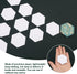 352 Piece Paper Piecing Templates Set, Include 300 1-inch Paper Piecing Hexagons, 9 Large-Eye Pins with Needle Bottle, 40 Positioning Pins, 1 Thim...