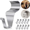 Vinyl Siding Hooks Hanger 10 Pack, Heavy Duty Siding Clips for Hanging on Patio, No-Hole Needed Stainless Steel Siding Hook to Decor Wreath Things...