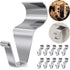Vinyl Siding Hooks Hanger 10 Pack, Heavy Duty Siding Clips for Hanging on Patio, No-Hole Needed Stainless Steel Siding Hook to Decor Wreath Things...