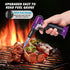 Sondiko Butane Torch with Fuel Gauge S907, Refillable Soldering Torch Lighter with Adjustable Flame for Welding, Resin Art, Industrial, Purple & B...