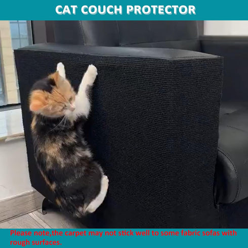 Cat Scratch Furniture Protector?78.7"x15.8"Cat Scratching Mat,Trimmable Self-Adhesive Cat Couch Protector,cat Wall Scratcher,Pad Replacement for C...