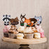 Pretty Cute Studios 48 Count Woodland Animals Cupcake and Cake Toppers – Includes 8 Owls, 8 Teddy Bears, 8 Raccoons, 8 Hedgehogs, 8 Foxes, and 8 R...