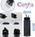 Ceya 3.5oz/ 100g Holographic Ultra Fine Glitter Powder Laser Black Glitter 1/128” 0.008” 0.2mm for Slime Epoxy Resin Craft Tumbler Jewelry Nail Ar...