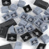 Guffercty kred 61-Keys PBT 60% Keycaps 60 Percent Shine-Through OEM Profile Keycaps Backlit US Layout for 60% Mechanical Keyboard (61 Grey Black)...