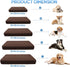 CHHKON Dog Bed Covers Replacement Washable Waterproof Pet Puppy Bed Cover for Dog, Cover Only(Brown,30x20x6 inch)...