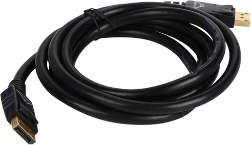 Nippon Labs DP-6-BR2 6 Feet Black DisplayPort Male to Male w/Gold Plated 28 AWG DisplayPort V1.2 High Bit-Rate 2 Cable M-M...