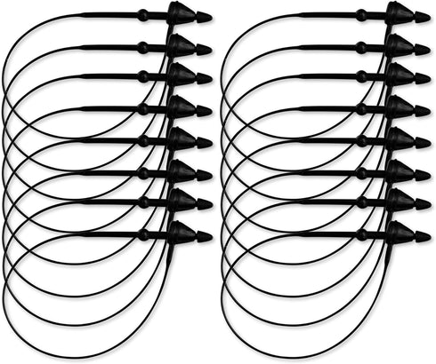 Perco 3 Inch Black Hang Tag Snap Lock Pins - 1,000 Pieces - Professional-Grade Security Loop Plastic Fasteners for Impeccable Tag Attachment...