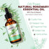 Rosemary Oil, 2.02 Fl Oz Pure Rosemary Essential Oil with with Glass Dropper - Undiluted Rosemary Massage Oil for Hair Growth Skin Care and Nails ...