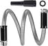 Metal Short Lead Hose 10FT, 5/8" Diameter, Stainless Lead Water Hose with Adjustable Nozzle, Heavy Duty Small Hoses for Yard, Outdoor - Flexible, ...