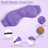 Weighted Eye Mask for Sleeping, Soft Heated Eye Mask, Moist Heat Warm Compress for Eyes, Natural Lavender & Flaxseeds Microwave Reusable Sleep Mas...