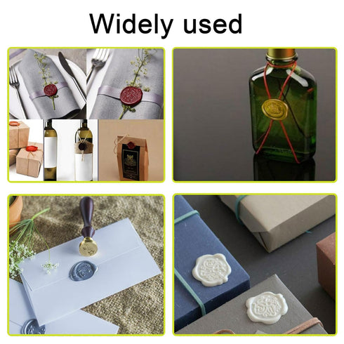 Wax Seal Stick, Ioggtser 26 PCS Mini Glue Gun Wax Seal Stick for Wax Seal Stamp, Sealing Wax Sticks for Wedding Invitations, Cards, Envelopes (Bro...