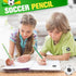 36 Pieces Soccer Pencils Soccer Party Favors Unsharpened Soccer Printed Wooden Pencils with Eraser Sports Themed Fun Drawing Pencils for Soccer Bi...