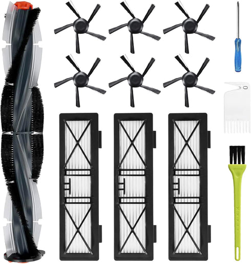 Replacement Parts for Neato Botvac D Series D3 D4 D5 D6 D7 D75 D80 D85 Robot Vacuum Cleaner Accessory Kit Including 1 Main Brushes, 3 Hepa Filters...