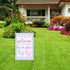He or She Garden Flag 12x18" Double Sided Pink and Blue Flag Gender Reveal Yard Flag Boy or Girl Baby Footprint Welcome Banner Pregnancy Announcem...