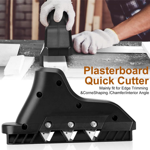 Plasterboard Fast Cutter Plasterboard Edger Gypsum Board Hand Plane Drywall Edge Chamfer Woodworking Hand Tool Cutting Tools drywall chamfer...