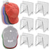 Hat Rack for Wall Hat Organizer (6-Pack), Metal Hat Racks for Baseball Caps, Adhesive Hat Hooks for Wall, No Drilling Hat Hangers for Closet Hat H...