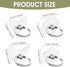 4 Pcs Rhinestone Cell Phone Ring Holder Transparent 360° Degree Rotation Universal Phone Ring Holder Finger Kickstand Clear for All Mobile Phones....
