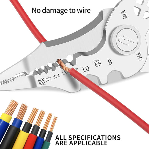 Wire Stripper Tool 7.5-Inch Multifunctional Wire Stripper...