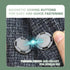 5pcs Magnetic Buttons for Clothing Sewable Snaps Invisible Hidden Sewing Button Snaps Sewing Button Snaps for Curtains Coats Jackets Bags Washable...