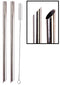 2 Point End BOBA Straw Stainless Steel Extra Wide 1/2" x 9.5" Long Tapioca Pearl Bubble Tea Thick FAT Poke Puncture - CocoStraw Brand...