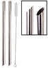 2 Point End BOBA Straw Stainless Steel Extra Wide 1/2" x 9.5" Long Tapioca Pearl Bubble Tea Thick FAT Poke Puncture - CocoStraw Brand...