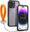 inkolelo Compatible with iPhone 14 Pro Max Waterproof Case, Built-in Screen Full-Body Protector with Floating Strap IP68 Waterproof Case- Matte Bl...