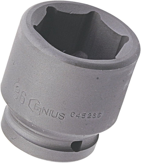 Genius Tools 3/4" Dr. 19mm Impact Socket (CR-Mo) - 645219...