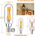 Mlambert 12 Pack Dimmable T6 LED Bulbs,4W Equal 40W e12 Candelabra Bulb 2200K,Clear 4W E12 Edison Bulb for Chandelier,Light Bulb E12 Candelabra Bu...