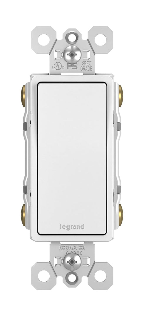 Legrand radiant TM874WCC6 15 Amp Rocker Wall Switch, 4-Way Decorator Light Switches, White (1 Count)......