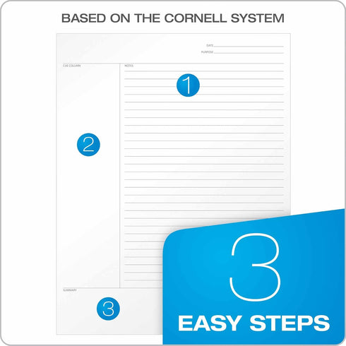 Oxford FocusNotes Writing Tablet, 8-1/2 x 11-3/4 Inches, White, Cornell Rule, 70 Sheets(90221)...