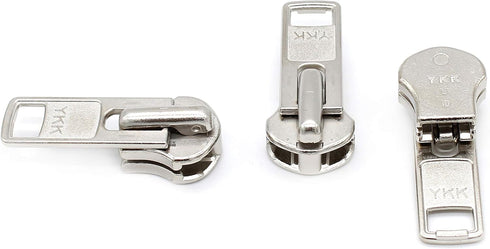 ZipperStop Distributor YKK® -Zipper Repair Kit Solution YKK® #10 Extra Heavy Weight Pull Sliders Metal Made in USA - 3pcs & 6 Top Stops (YKK® #10 ...