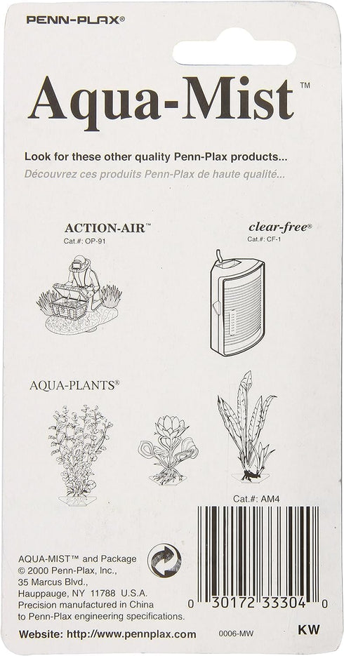 Penn-Plax Aqua Mist Air Stone Bar Aerator for Fish Tank, 4-Inch...