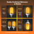 Upgraded LED Flame Light Bulbs, 4-Mode Flickering Light Bulbs with Upside Down Effect, E26 Fire Light Bulb for Porch Party Patio Home Halloween Ch...