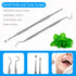 Professional Dental Pick Tools Kit, Teeth Cleaning Calculus Remover Tool for Dentist, Personal Using, Pets Oral Care Set with Dental Mirror Dental...