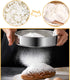 2 Pack Flour Sifter,Stainless Steel Fine Mesh Strainers Flour Sieve,60 Mesh Round Sifter for Baking Cake Bread (6-Inch and 8-Inch)...